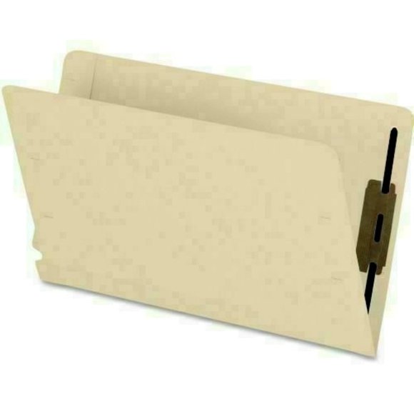 PENDAFLEX 13210 SHELF FILES W/ FASTENERS FULL END TAB LEGAL MANILA 50/BX - Picture 1 of 1